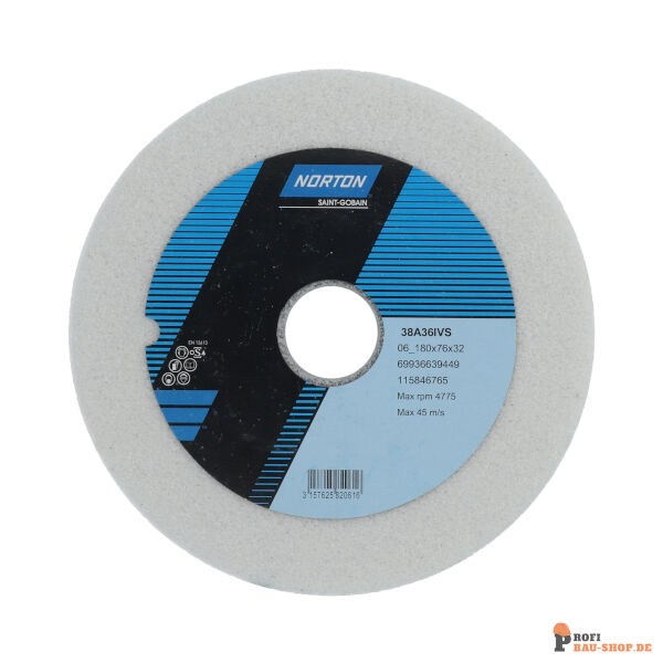 nortonschleifmittel/NORTON_schleifmittel_69936639449 06 Straight cup Tool Room-Norton 38A-180x76x32_16_16-38A36IVS_198339